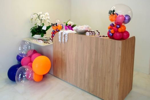 Balcão da unidade Jundiaí da PET Polivet Essência Terapêutica